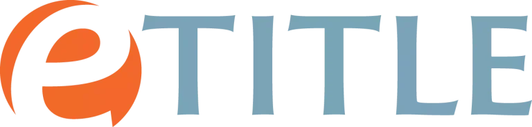 eTitle logo within text