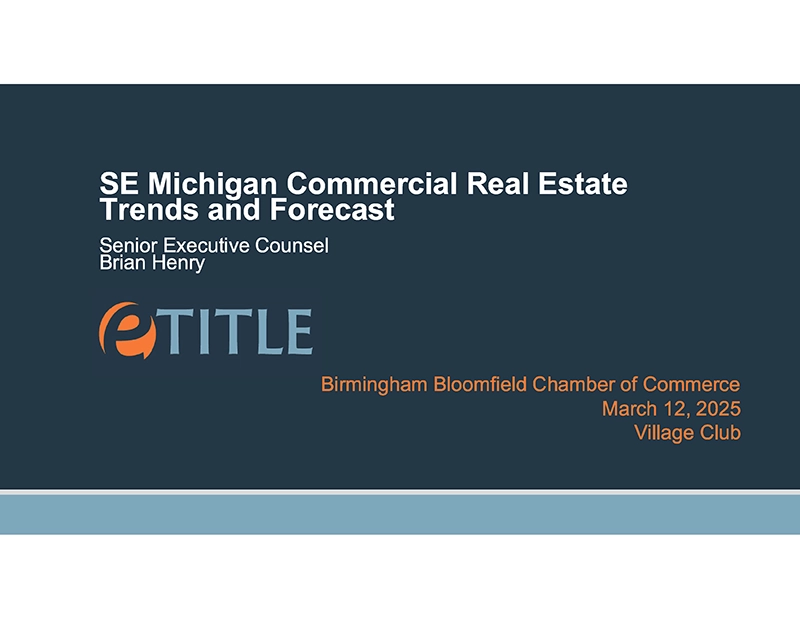 SE Michigan Commercial Real Estate Trends and Forecast 3.12.25_1